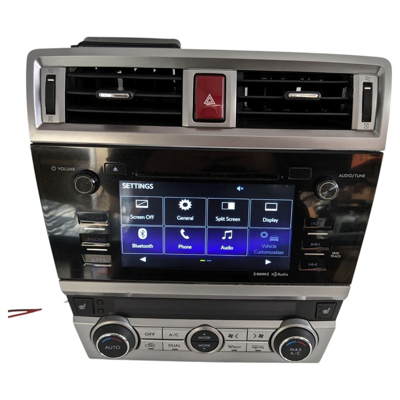 17 Subaru Legacy CD Player Radio Receiver Bezel Vents AC Air Climate Control OEM