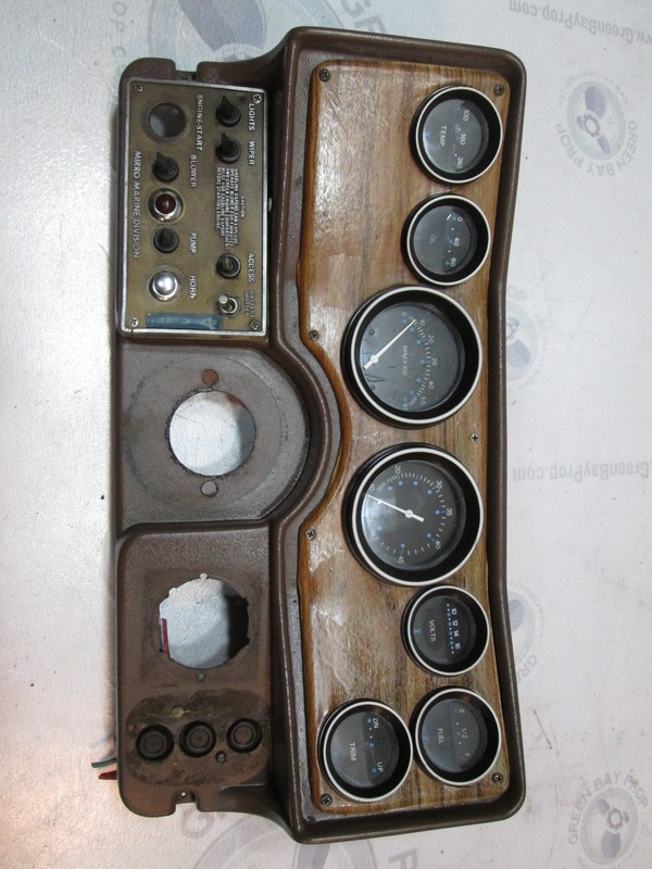 1980 Cruiser Beachcomber Boat Dash Panel with Gauges