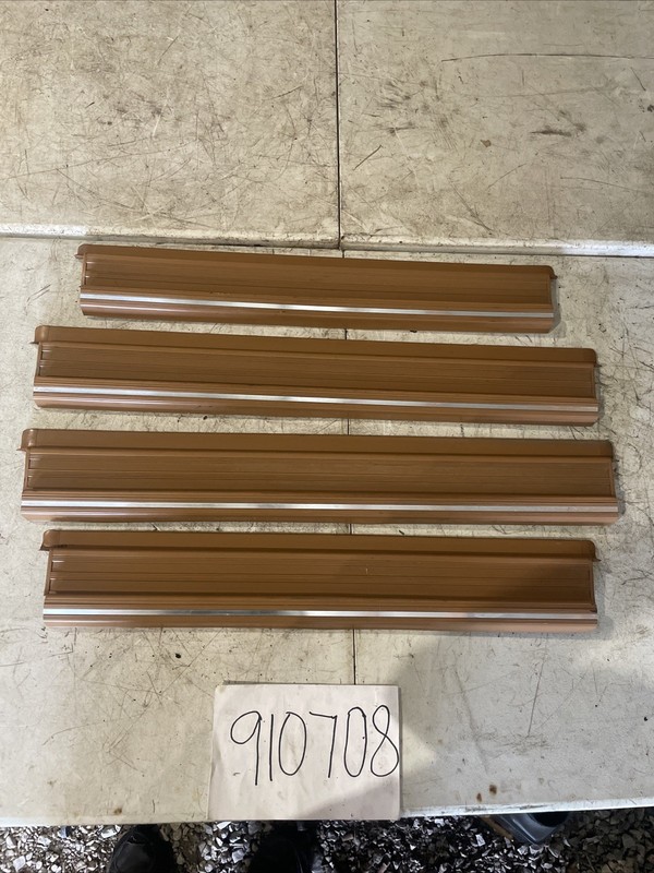 1986-1991 MERCEDES W126 560SEL 420SEL DOOR SILL STEP TRIM SET ASSEMBLY OEM