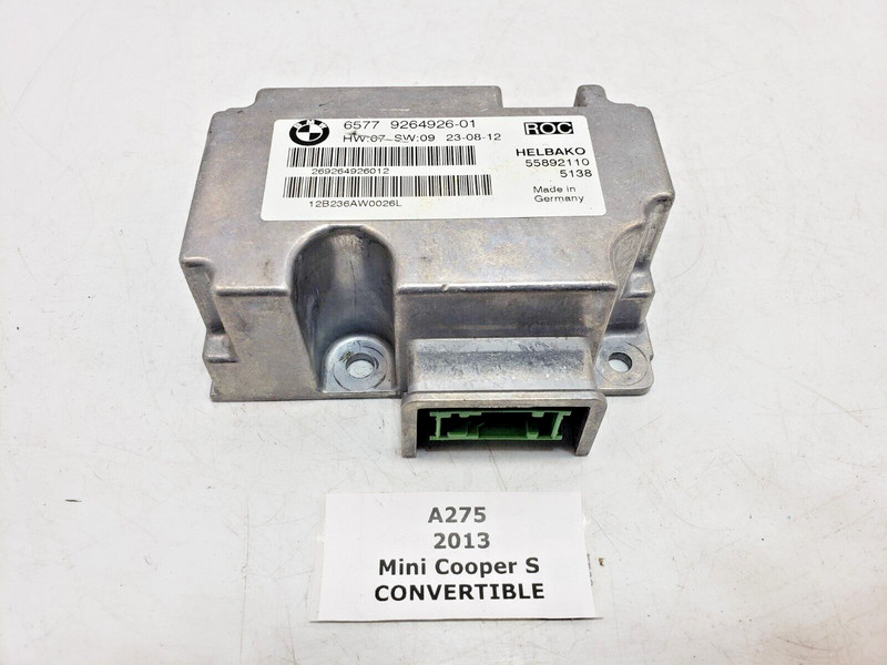 ✅ 08-15 OEM Mini Cooper R57 Convertible ROC Rollover Control Module Unit