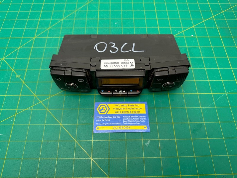 00-06 Mercedes-Benz CL500 C215 - AC A/C HEATER CLIMATE CONTROL SWITCH OEM