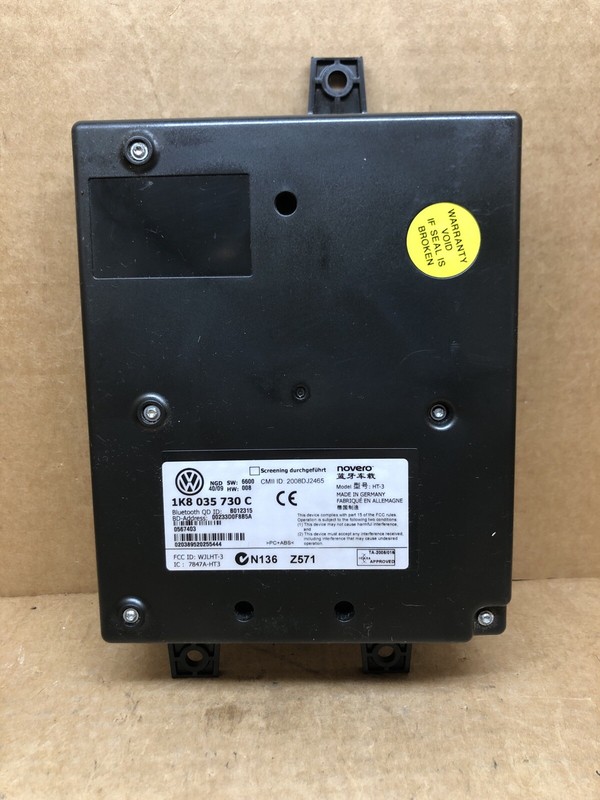 VW MK5 05-09 BLUETOOTH CONTROL MODULE OEM 1K8035730C JETTA GLI GOLF GTI