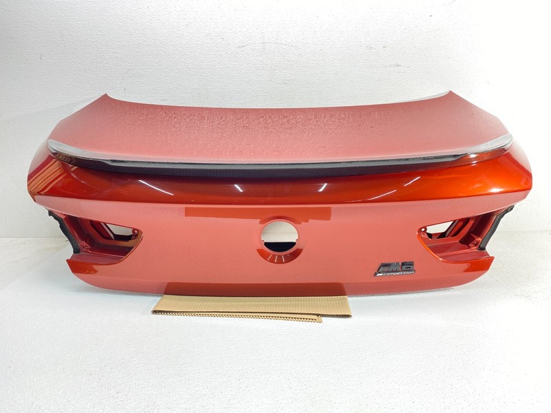 12-18 BMW F06 6 Series M6 Rear Trunk Lid Shell Cover Panel w Spoiler Orange OEM✅