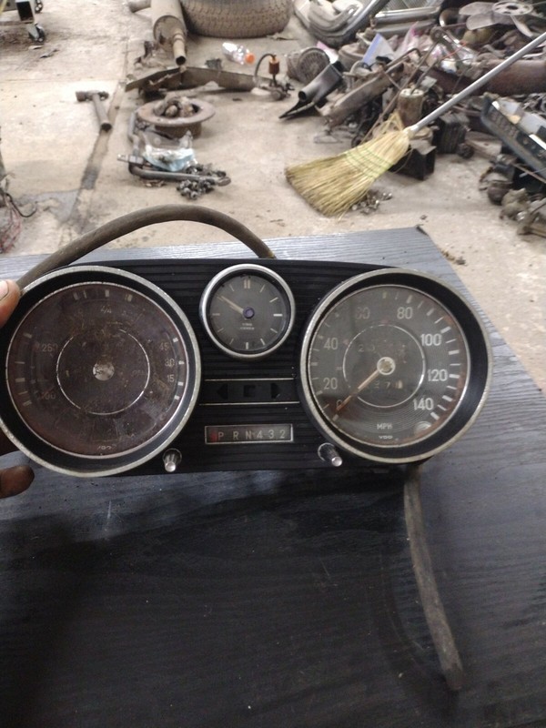 1967-73 Mercedes W108 250S W109 280SE Speedometer Cluster 160 MPHnot tested