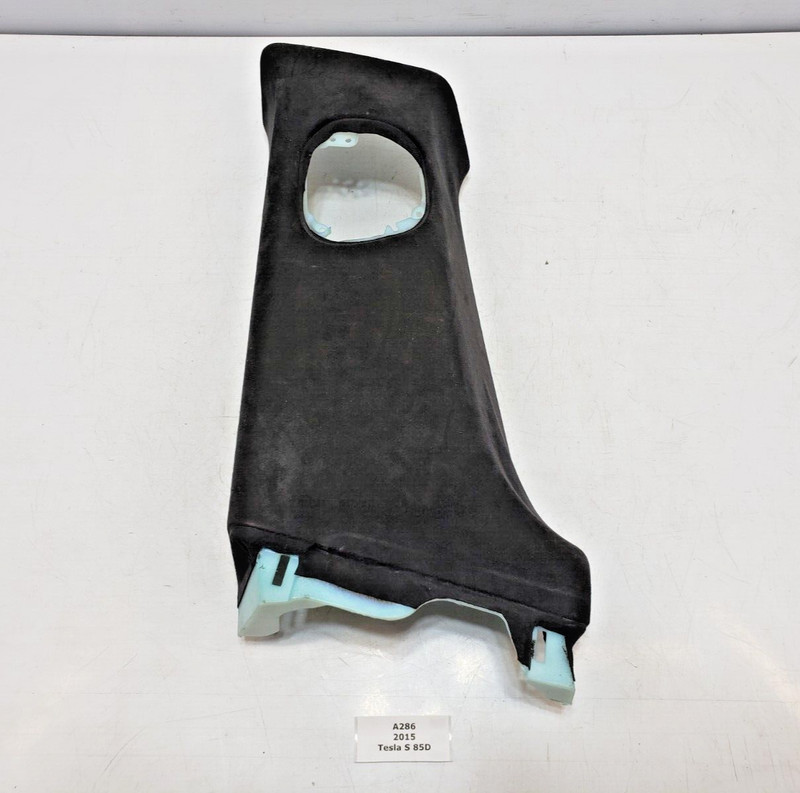✅ 12-20 OEM Tesla Model S Left Driver Side B Pillar Upper Cover Panel Alcantara