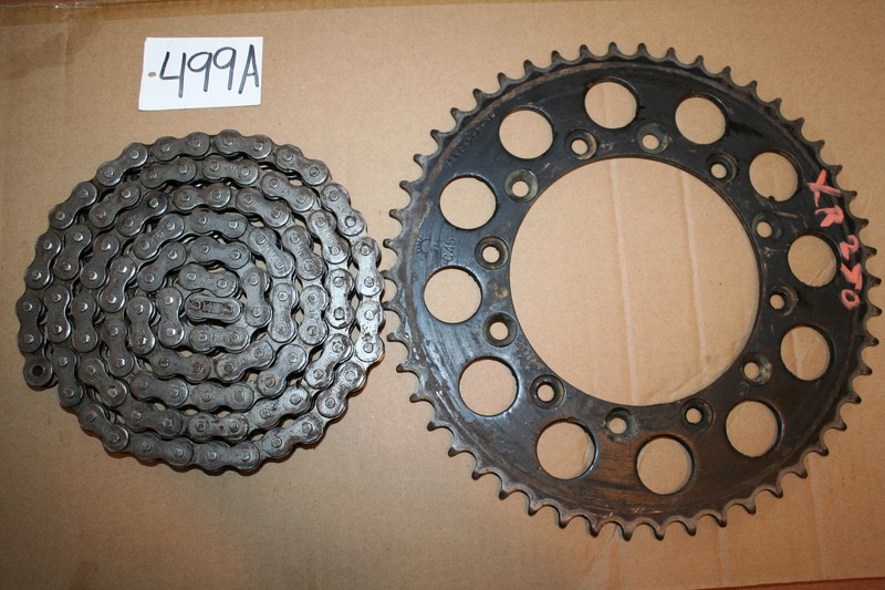 1987 Honda XR 250R Drive Chain Sprocket Set 50 Teeth 87