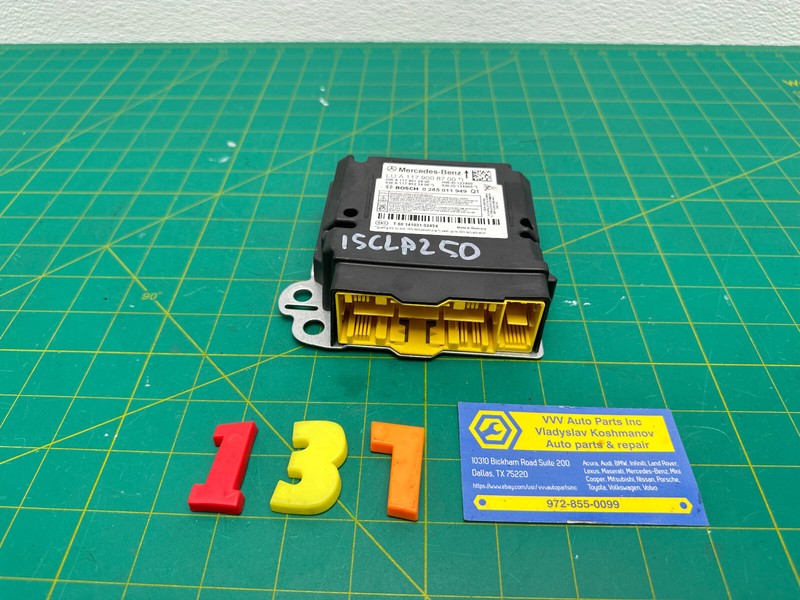 14-19 Mercedes CLA250 C117 SRS CONTROL MODULE COMPUTER OEM