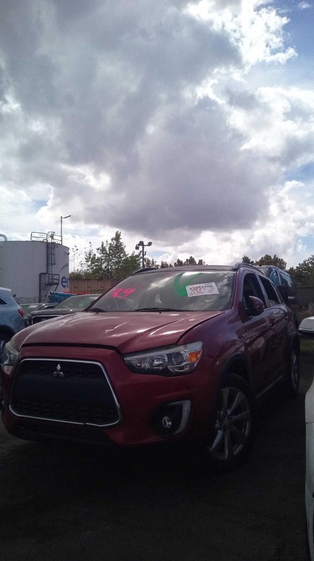 2015 Mitsubishi Outlander Sport Right Door Glass Red OEM 723169 Used