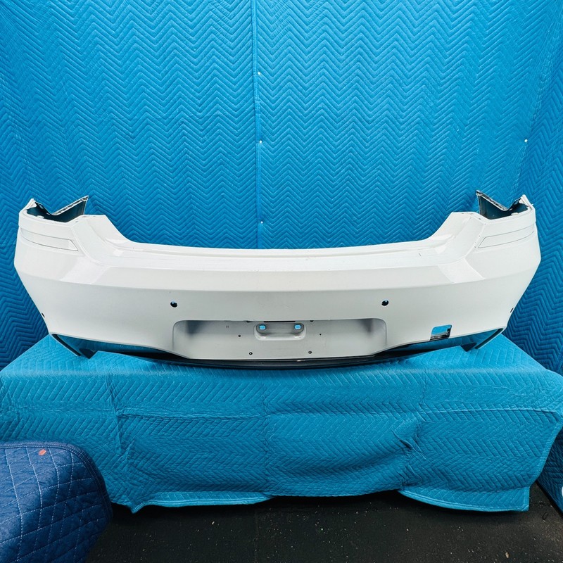 2012–2017 BMW 650i Rear Bumper Cover Assembly White Alpinweiss OEM