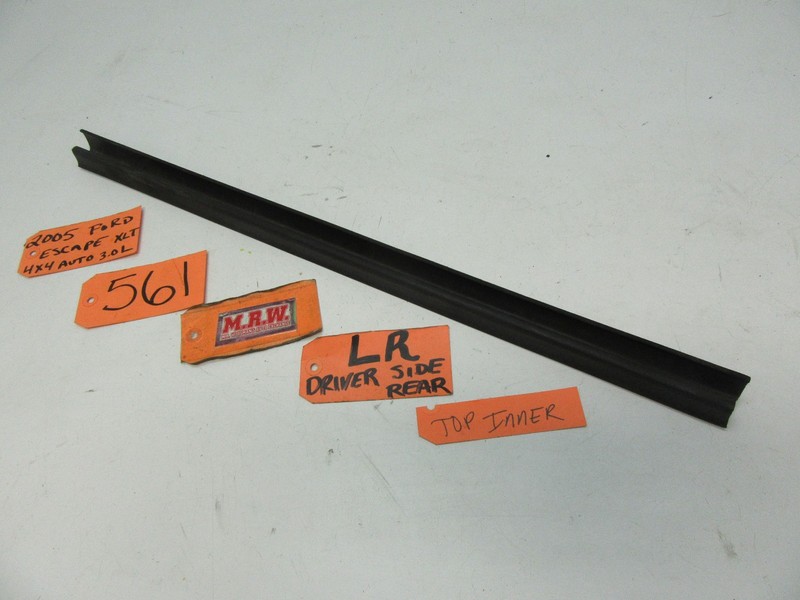 LEFT REAR DOOR WEATHER SEAL STRIP INNER WINDOW PANEL RUBBER FELT GLASS LR LH L