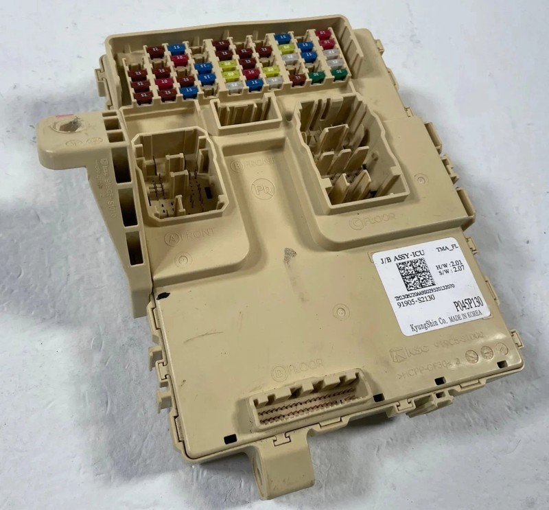 2021-2023 HYUNDAI SANTA FE DASH DASHBOARD FUSE RELAY JUNCTION BOX BLOCK #107933