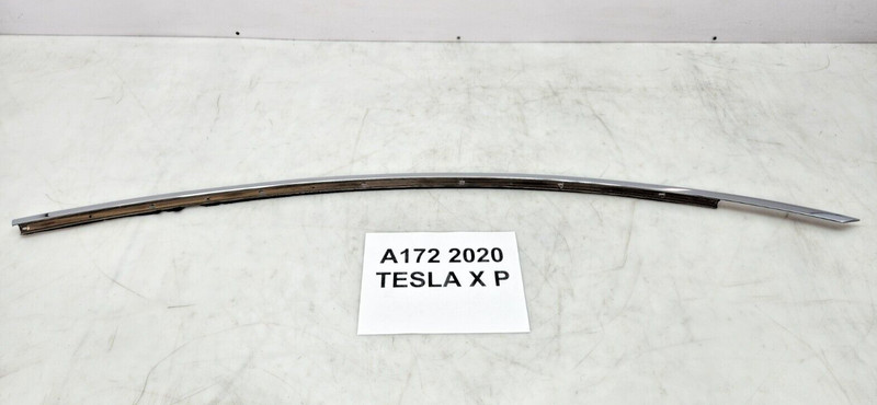 ✅ 2016-2020 OEM Tesla Model X Right Passenger Door Chrome Upper Molding Trim