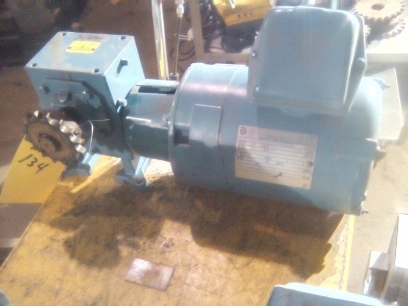 Electra-Gear Gearmotor EK50B W/ABC17C520N/F 1/2HP 460Volts Motor Ratio 20:1