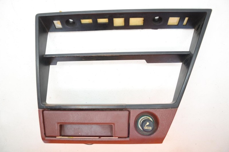 84-89 Nissan 300ZX Z31 2+0 Red Radio Dash Bezel Assembly