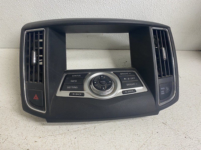 2010-2014 Nissan Maxima w GPS Navigation Screen Bezel Trim Cover Hood Vents Vent