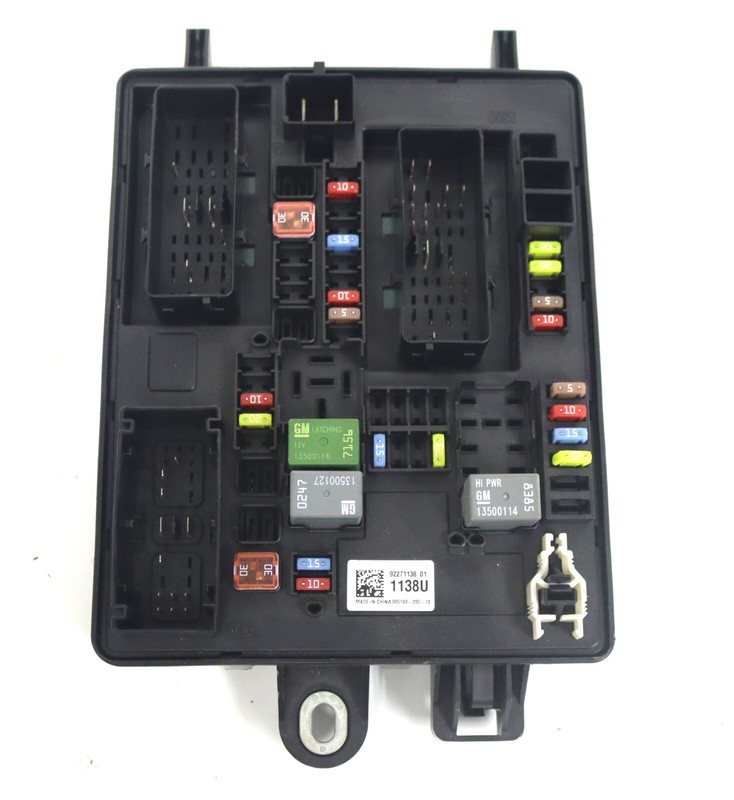 2014-2017 Chevy Caprice Interior Cabin Fuse Box Relay Block Panel 92271138