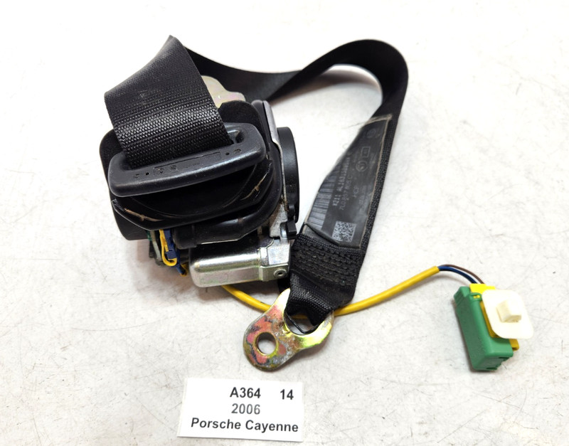 ✅ 03-06 OEM Porsche Cayenne 955 Rear Left Driver Side Seat Belt Retractor Black