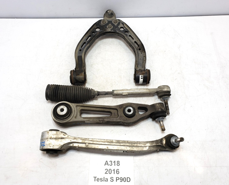✅ 12-20 OEM Tesla Model S Front Left Driver Side Control Arm W/ Tie Rod SET