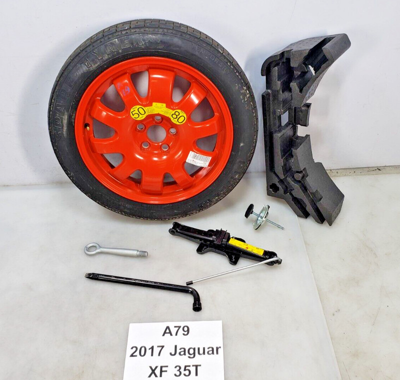 ✅ 2009-2021 OEM Jaguar XF Emergency Spare Tire Wheel Rim 4.0X18" 135/80 Red