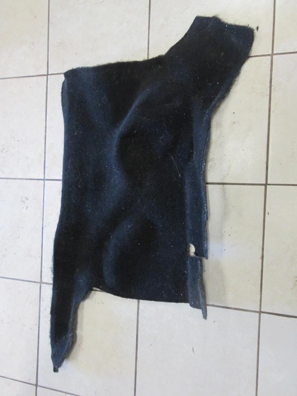 2011-2018 Jeep Wrangler JK OEM Left Wheelhouse Carpet 1QA77DX9AC