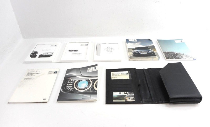 09 BMW 550i Owners Manual Handbook Guide W/ Case Set OEM