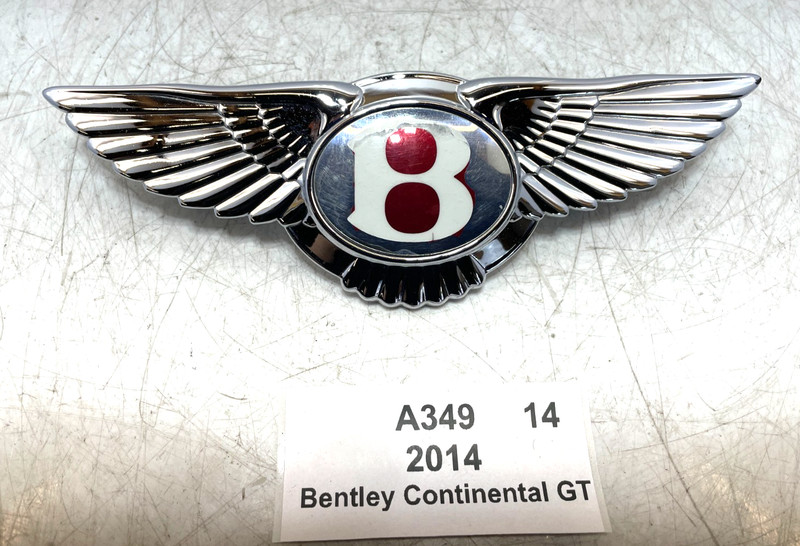 ✅ 12-18 OEM Bentley Continental GT Front Grille Emblem Badge Logo Cover