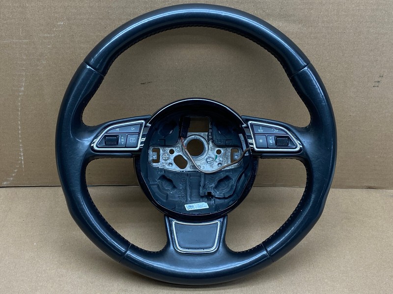 2015-2016 AUDI A3 STEERING WHEEL W/ CONTROL SWITCHES ASSEMBLY OEM LOT701