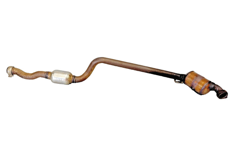 📌 2010-2011 MERCEDES W212 E350 E550 LEFT EXHAUST DOWNPIPE A-212-491-01-01 OEM