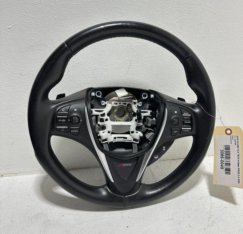 2019 ACURA TLX STEERING WHEEL BLACK LEATHER W/CONTROLS W/PADDLES OEM