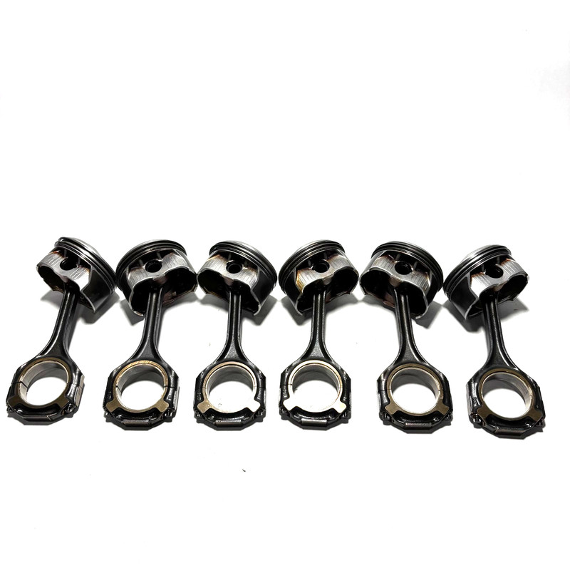 📌 2012-2018 MERCEDES E350 C350 3.5L M276 ENGINE MOTOR ROD PISTON SET OF 6 OEM