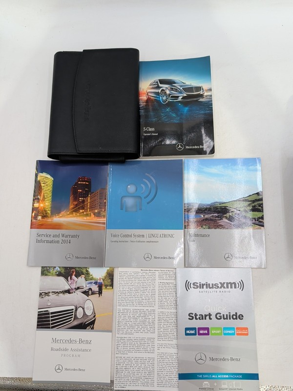 2014 Mercedes S-Class S550 S63 AMG Owners Manual + Voice COMAND Books Guide Set