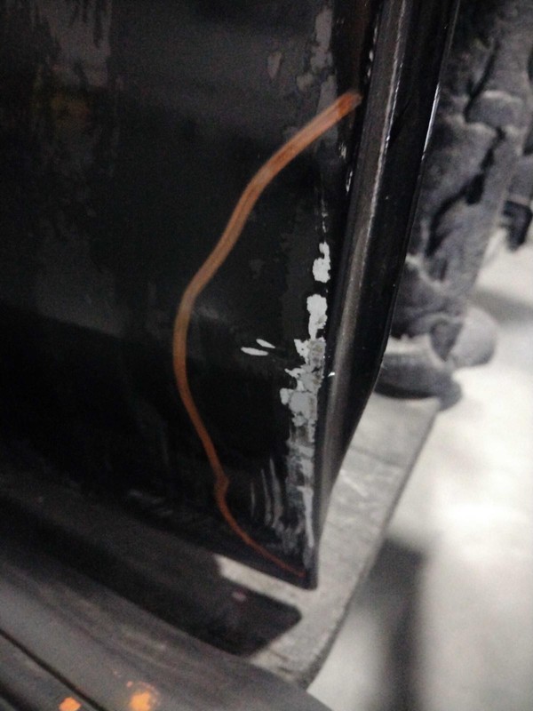 2013 Dodge Dart Rear Right Door Black Used OEM 138473 117K Miles