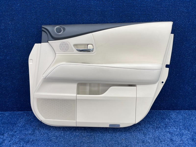 2013–2015 Lexus RX350 Front Right Door Panel Trim OEM Beige / Black