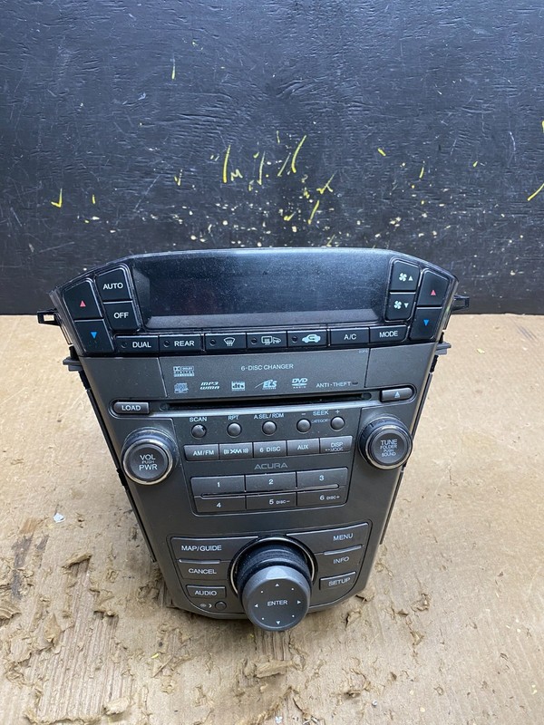 2007 to 2009 Acura Mdx Radio Stereo 6 CD Player Climate Control Pan OEM Z9773 DG