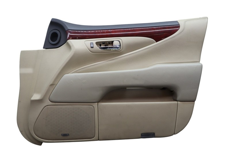 07-09 Lexus LS460 XF40 Front Right Passenger Side Interior Door Panel Beige Oem