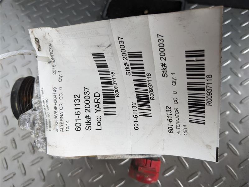 Alternator Fits 15-18 WRX 937118