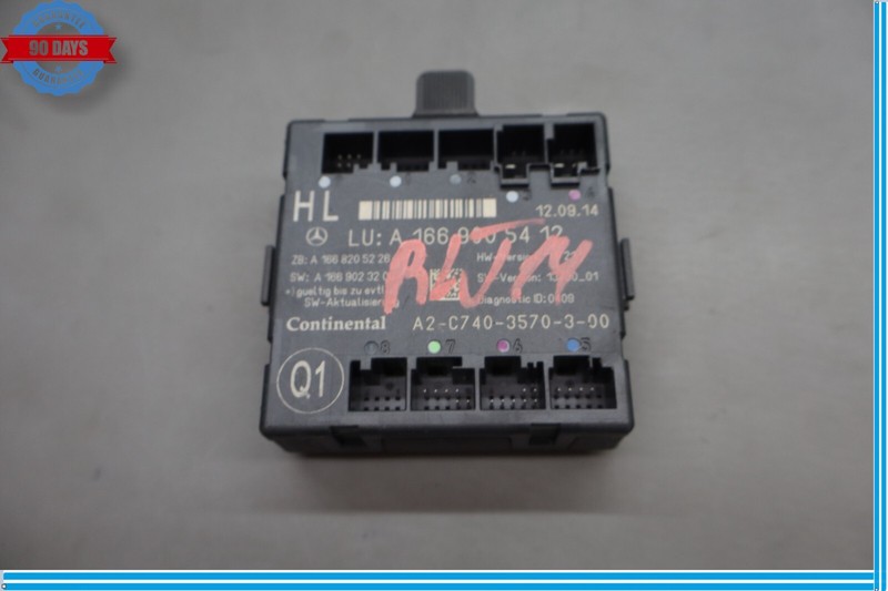 12-19 Mercedes GL350 GL450 Rear Left Driver Side Door Control Module Unit Oem