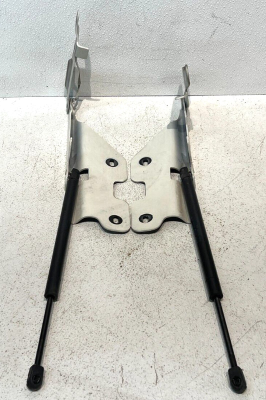 03-11 Lincoln Town Car DRIVER & PASSENGER SIDE HOOD HINGES W/ Shocks SET OEM