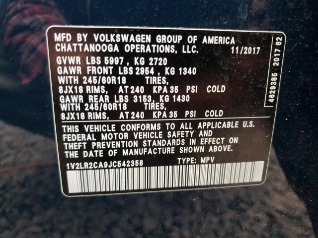 2018 Volkswagen Atlas Differential Carrier Assembly OEM 3.6L 45000 Miles