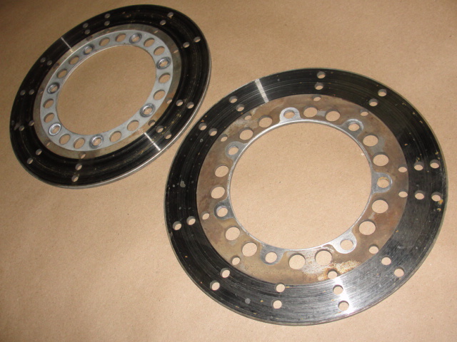 87 KAWASAKI VN 750 VULCAN FRONT WHEEL BRAKE ROTOR DISCS LEFT RIGHT SET VN750