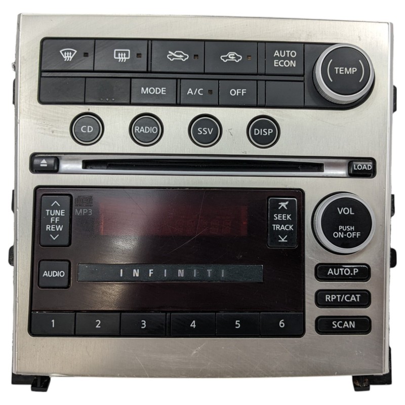 2005-2007 Infiniti G35 CD Player Heater AC Audio Air Climate Control 28041AC700