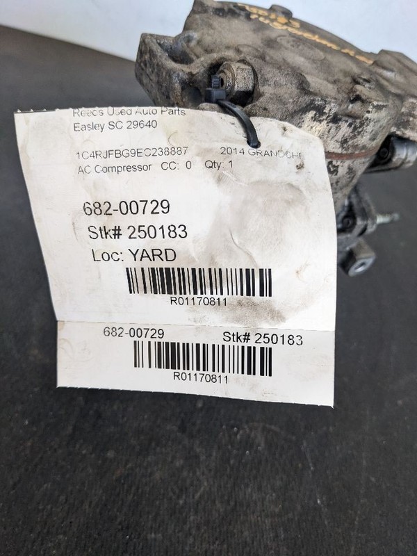 AC Compressor Without Rear AC Fits 11-15 DURANGO 1170811