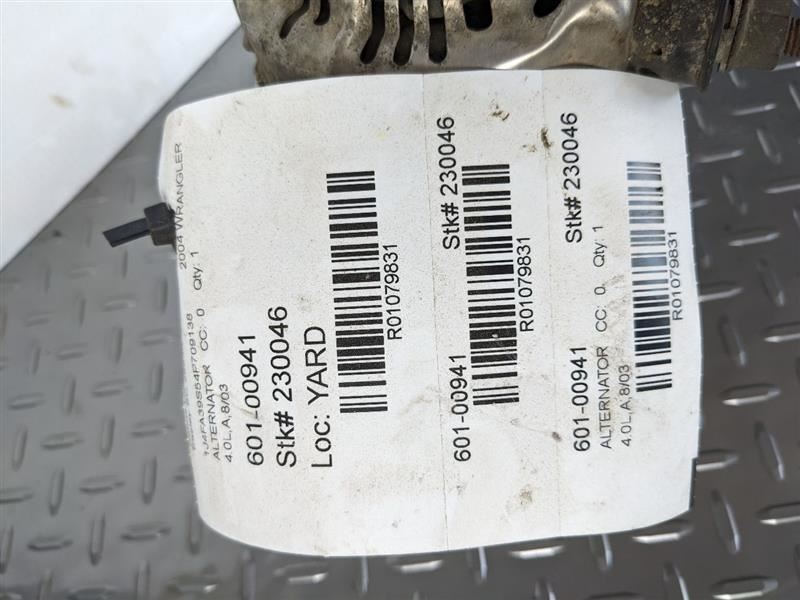 Alternator Fits 01-06 WRANGLER 1079831