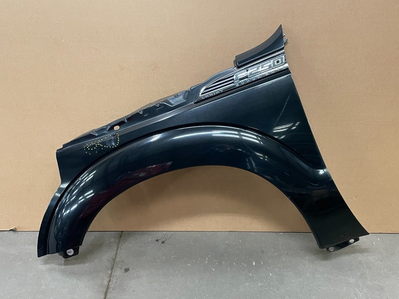 12 13 14 15 16 Ford F250 Left Driver Fender Shell Cover Panel Black 1518 OEM
