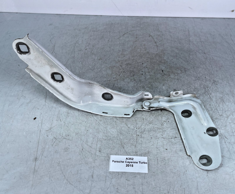 ✅ 15-18 OEM Porsche Cayenne Turbo 958 Front Right Passenger Hood Hinge White