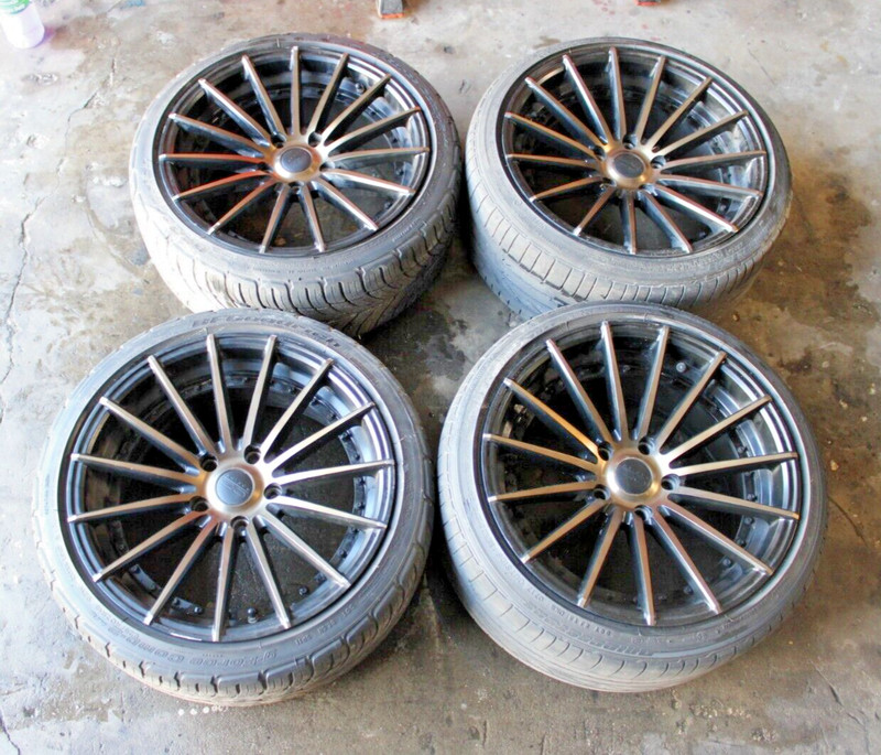Set of 4 Alloy Wheels OZ Racing 18x8.5 18x9.5 5x120 ET40 2 Piece