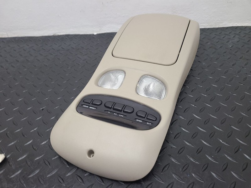 2002 Dodge Dakota Roof Console Assembly W/ Info Screen Tan OEM 56049050AE
