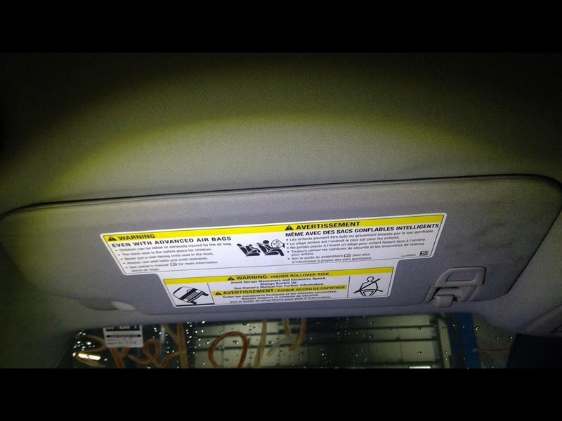 Driver Left Sun Visor Fits 18-19 EQUINOX 1707183