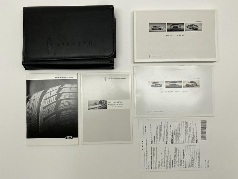 Owners Manual 2017 Lincoln MKZ 86766