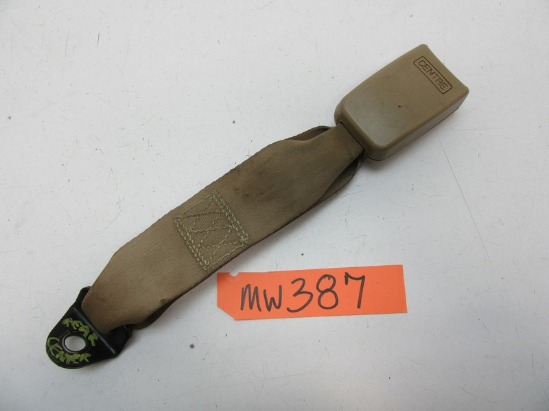 DIAMANTE REAR BACK CENTER CENTRE LAP SEAT BELT BUCKLE MIDDLE TAN LATCH RECEIVER
